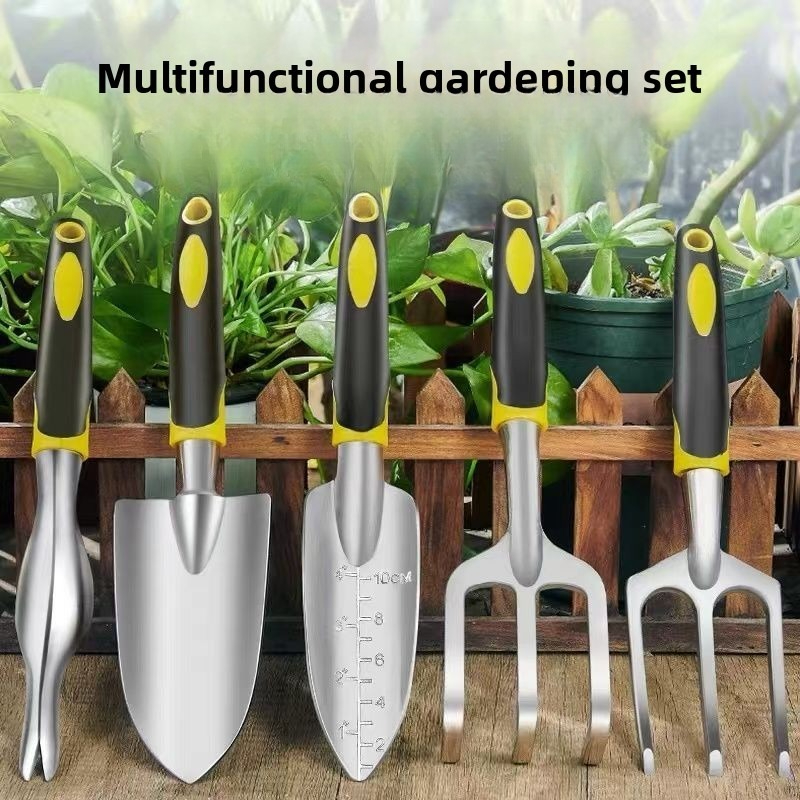 Gardening Tool - 10x10フィートの屋外用収納庫、ブラウン | 金属製物置、鍵付き扉、傾斜屋根、芝生用ユーティリティガーデンシェッド