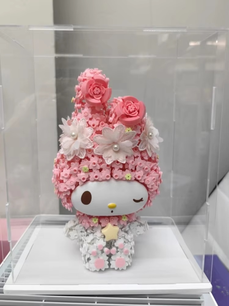 Gardening Tool - 花柄ガーデンテーマのビルディングブロックブラインドボックスキュートムーンライトクラブパズルデコレーションサプライズ誕生日コレクタブルギフト女の子向け