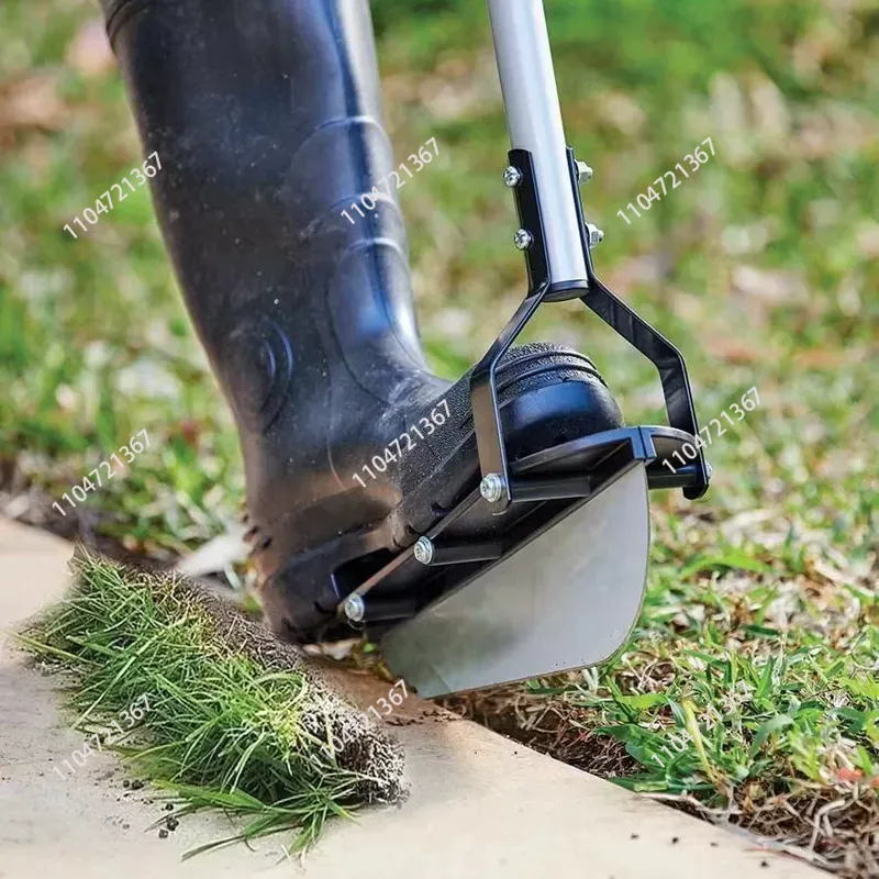Gardening Tools Edger - 芝生トリマー ステンレス鋼製 手動エッジトリマー 草刈り用 ガーデンツール ヘビーデューティー除草機