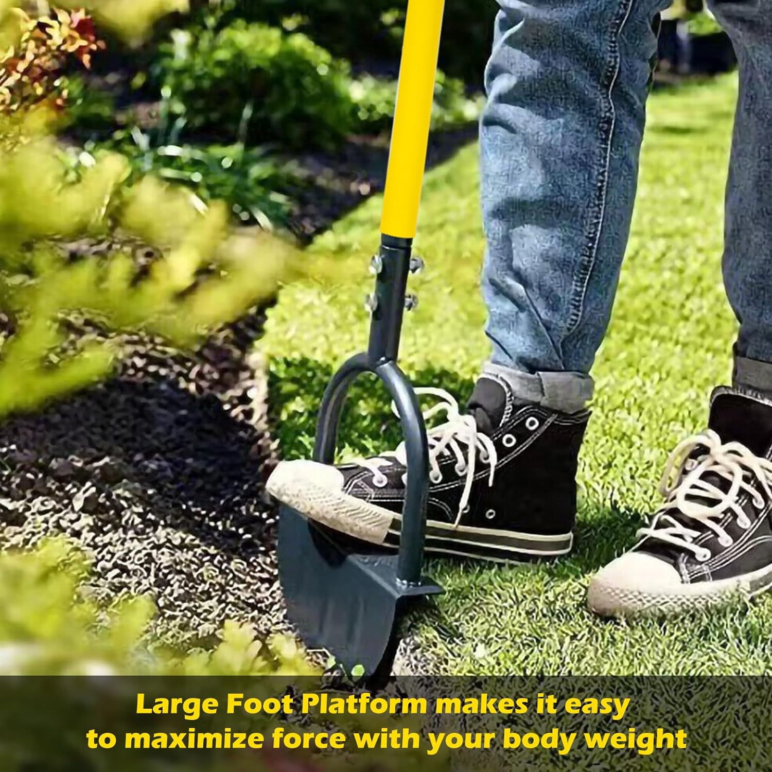 手動鋼の芝生のシャベル、Tグリップハンドル付きハーフムーンデ - Gardening Tools Edger のレビューと価格