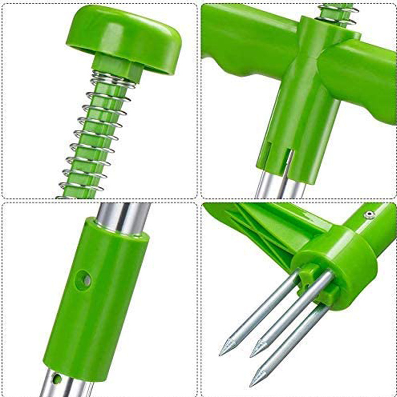 ポータブルロングハンドル付きガーデン芝刈り機,屋外庭用芝生ピ - Weed Puller のレビューと価格