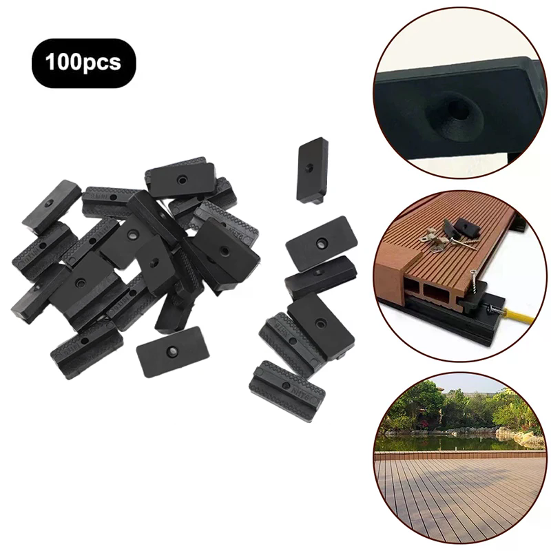 新しいセール 100 個ダブテール複合デッキクリップ簡単組み - Gardening Tools For Sale のレビューと価格