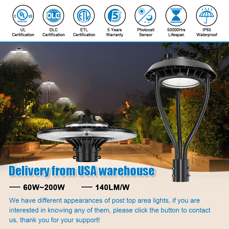 LEDポストトップ照明器具 ETL CE UL認証 100- - Gardening Tools List のレビューと価格