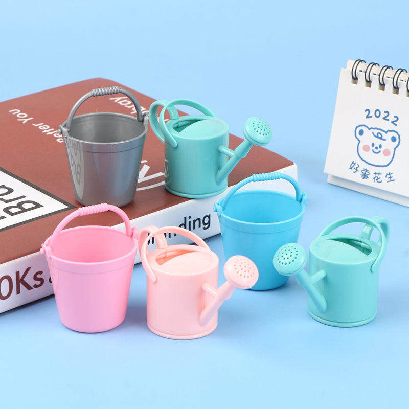 2 ピース/セットプラスチックドールハウスミニチュアバケツじ - Gardening Tool のレビューと価格