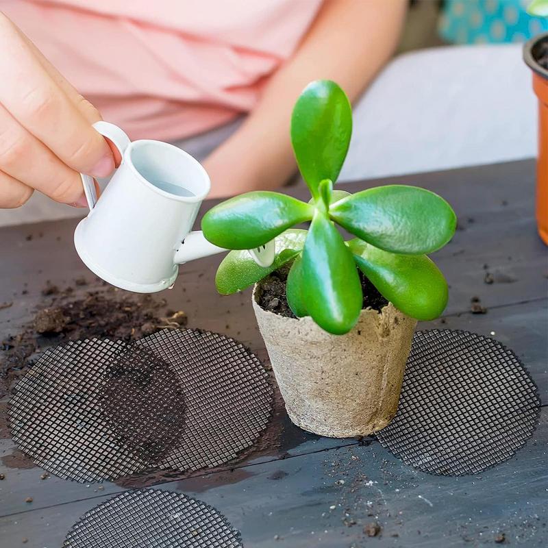 植木鉢底用メッシュパッド、丸型排水穴付きスクリーン、土壌損失 - Gardening Tools For Sale のレビューと価格