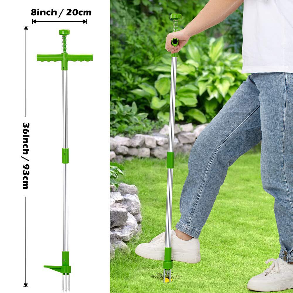 手動耐久性のあるキラーツールスタンドアップ雑草抜き根除去多機 - Weed Puller のレビューと価格
